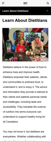 Learn about Dietitians