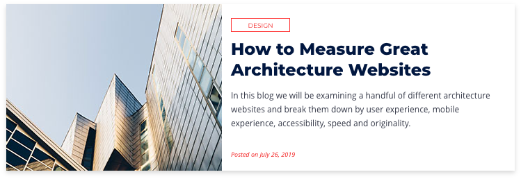 How to Measure Great Architecture Websites