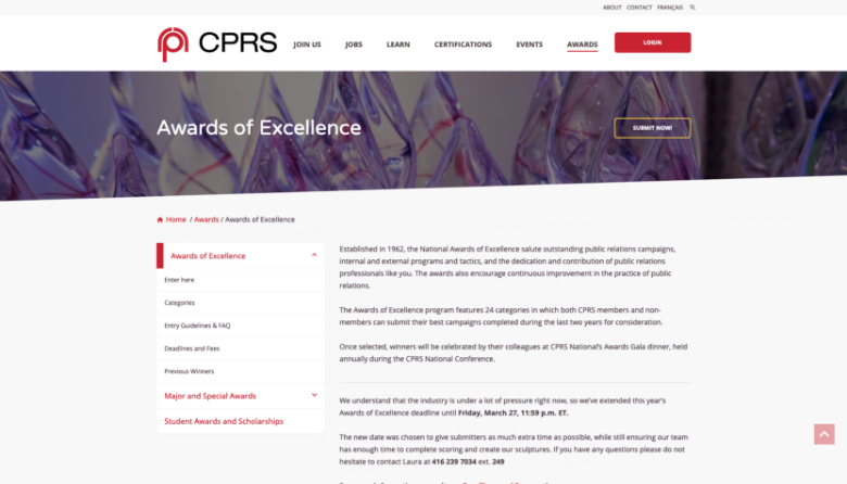 Awards Mock-up
