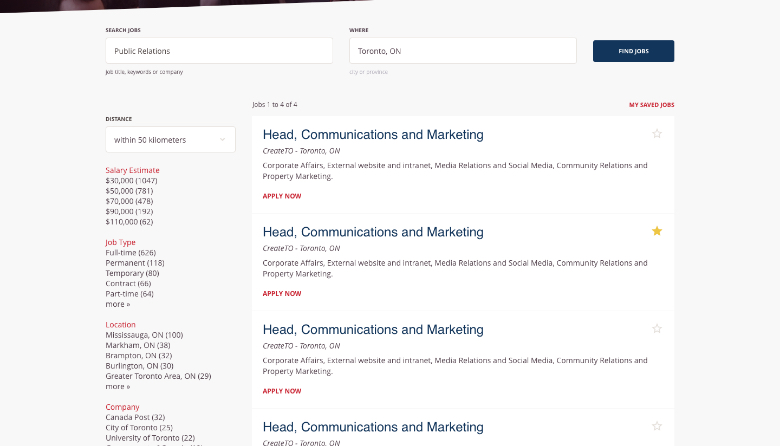 Jobs mock-up