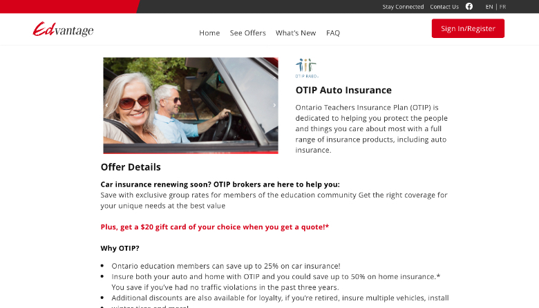 Offer Details page design