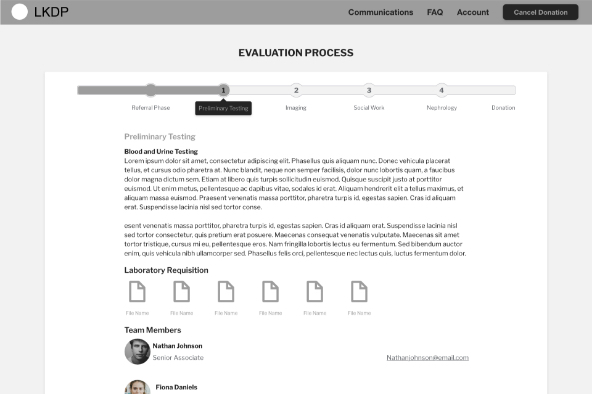 Preliminary Testing Wireframe