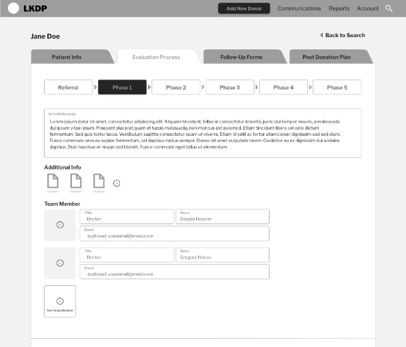 Eval Process Phase 1 Wireframe