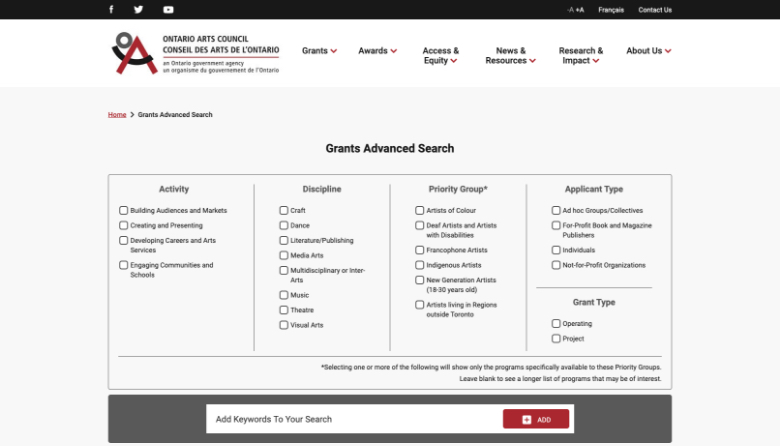 Grant Search