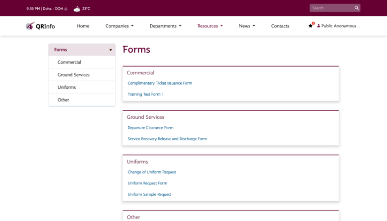 Form design