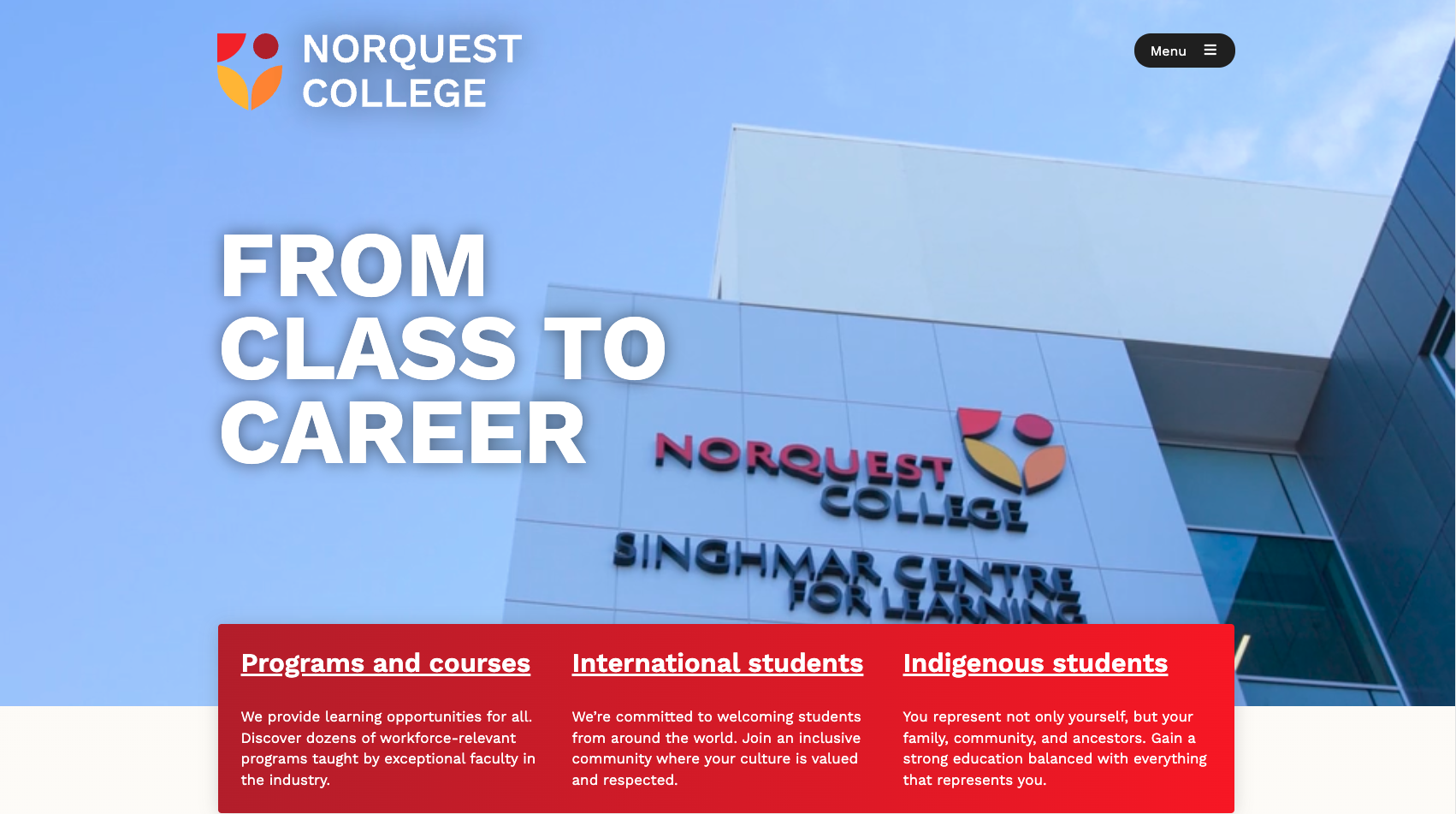 Norquest College website Kentico upgrade