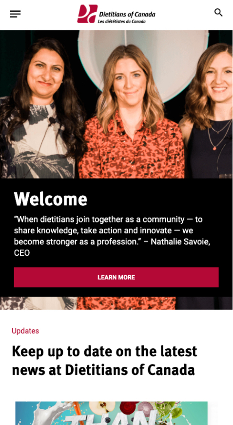 Dietitians mobile home