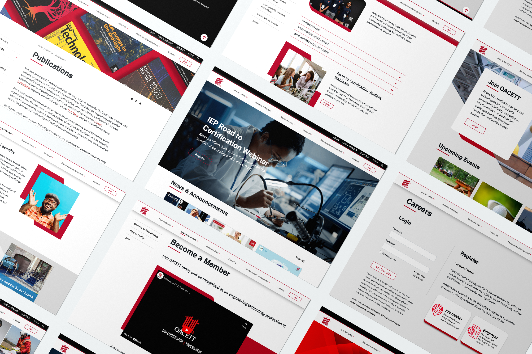 OACETT Website design Ontario Canada