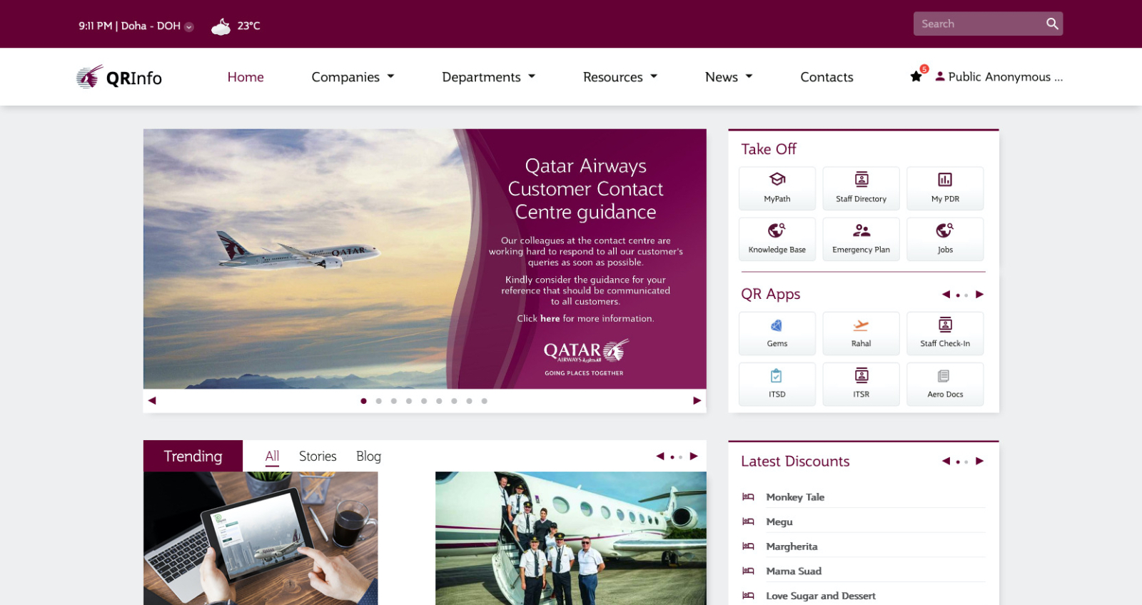 homepage-design.jpg qatar airways corporate intranet design