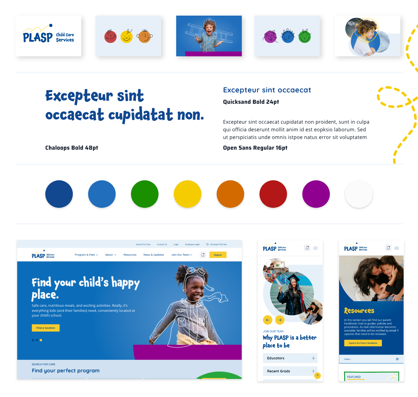 Plasp website branding and design example