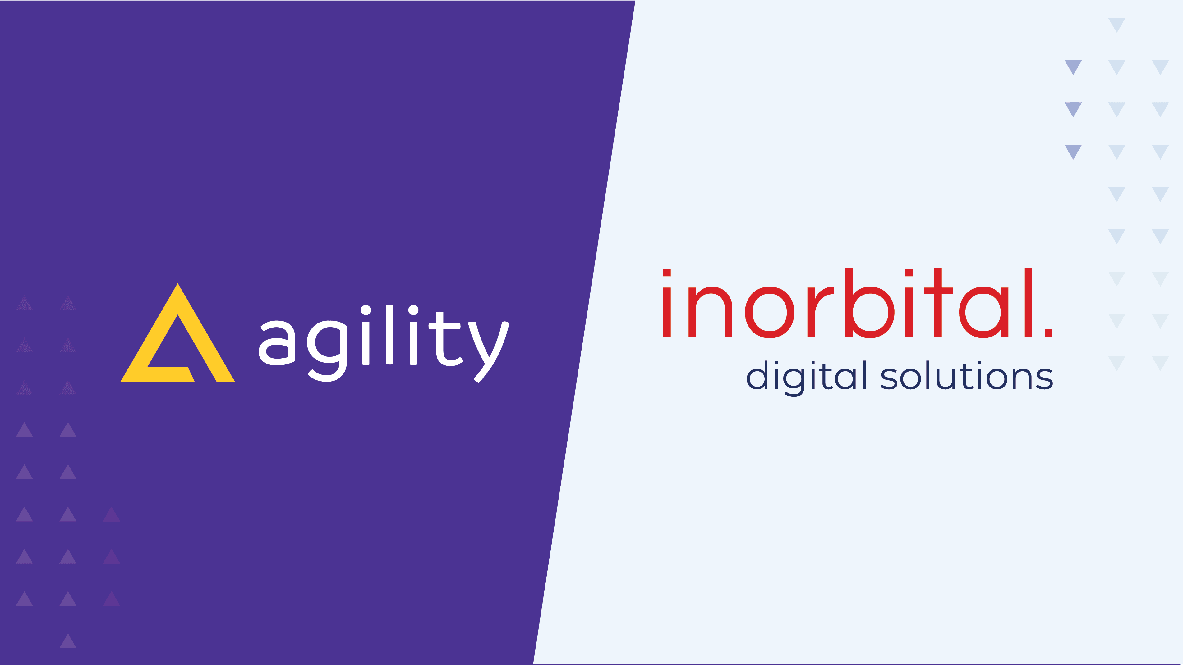 An image that has the Agility logo and Inorbital logo to indicate a partnership