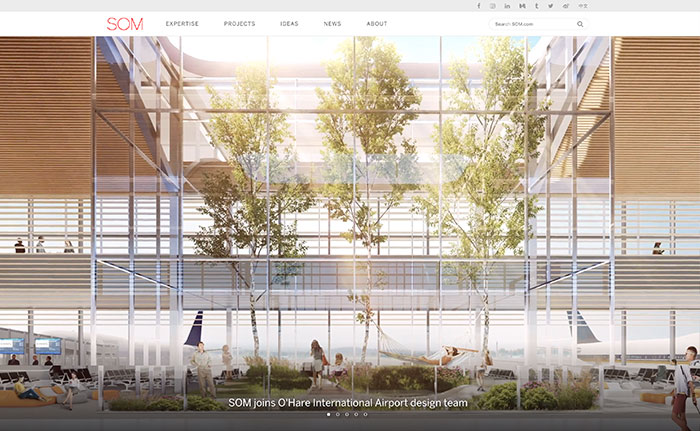 SOM architects website design