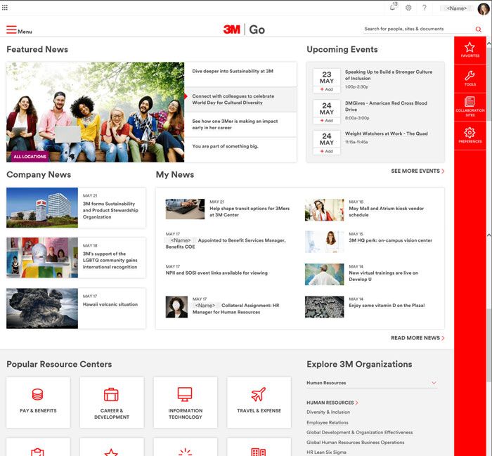 company intranet design best practice