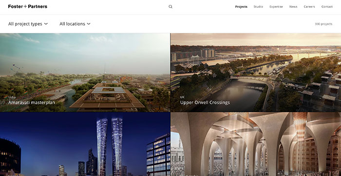 ARCHITECTURE projects page Foster