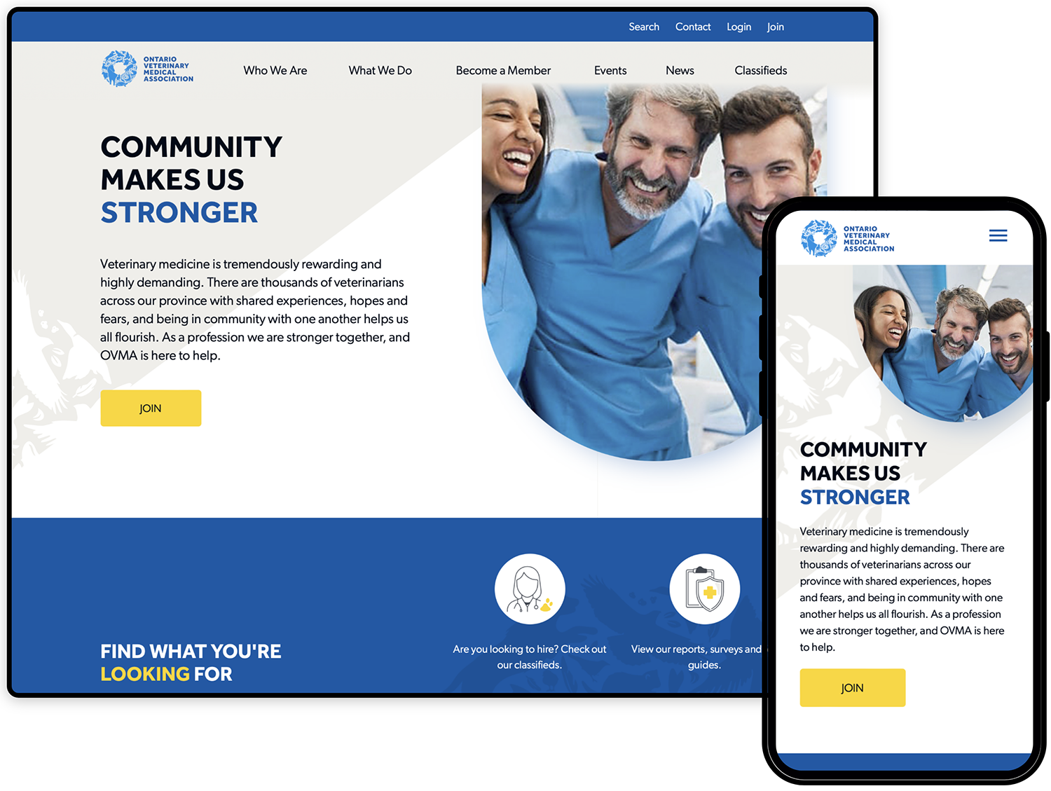 Ontario Veterinary Medical Association of Canada best website design